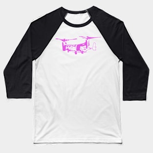 Bell Boeing V-22 Osprey - Pink Design Baseball T-Shirt